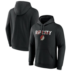 Black Portland Trail Blazers Tip-Off Pullover Hoodie | NBA