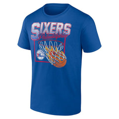 Royal Philadelphia 76ers Alley Oop T-Shirt | NBA