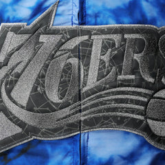 Royal Philadelphia 76ers Women's Galaxy Sublimated Windbreaker Pullover Full-Zip Hoodie | NBA