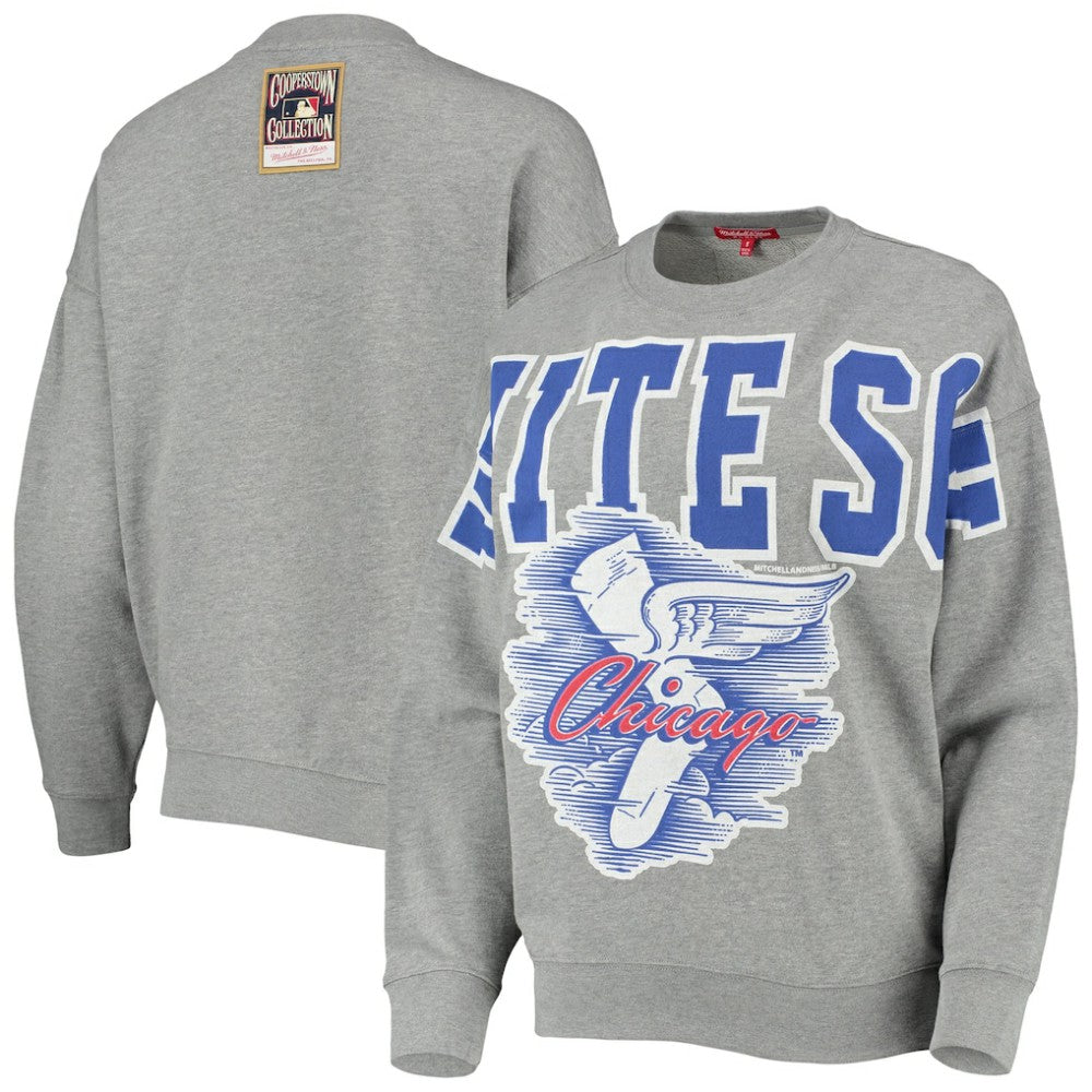 Chicago White Sox Mitchell & Ness Women's Cooperstown Collection Logo Lightweight Pullover Sweatshirt - MLB Pullover
