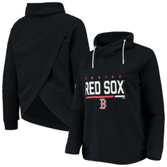 Boston Red Sox Levelwear Women's Vega Funnel Neck Raglan Pullover Sweatshirt - MLB Pullover