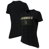 St. Louis Cardinals Levelwear Women's Birch Delta Asymmetrical T-Shirt - MLB T-shirts