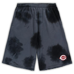 Cincinnati Reds Big & Tall Tye Dye Fleece Shorts - MLB Shorts