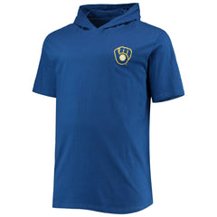 Milwaukee Brewers Big & Tall Jersey Short Sleeve Pullover Hoodie T-Shirt - MLB Jerseys