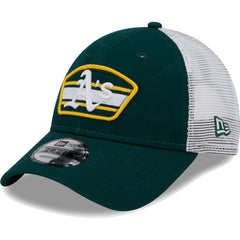 Athletics New Era Logo Patch 9FORTY Trucker Snapback Hat - MLB Hats