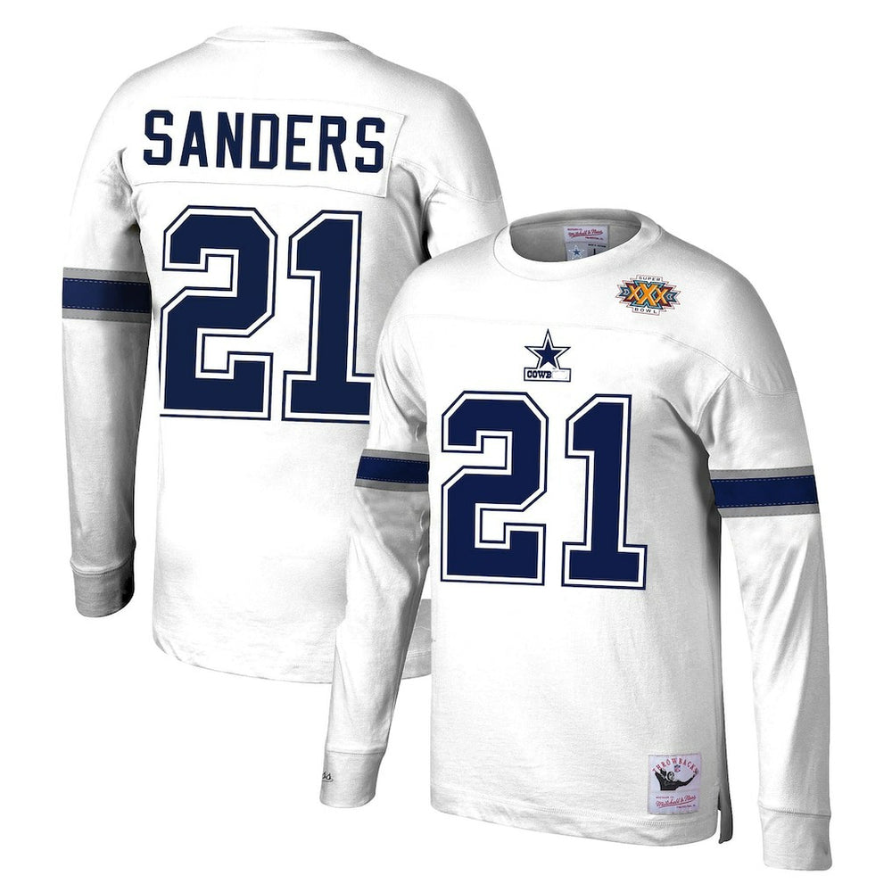 Dallas Cowboys Deion Sanders Retired Player Name & Number Long Sleeve Top | NFL US