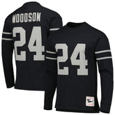 Las Vegas Raiders Charles Woodson Oakland Raiders Retired Player Name & Number Long Sleeve Top | NFL Discount