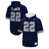 Dallas Cowboys Emmitt Smith Retired Player Mesh Name & Number Hoodie T-Shirt | NFL Hot