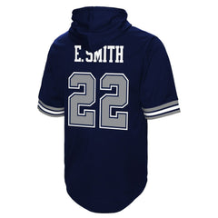 Dallas Cowboys Emmitt Smith Retired Player Mesh Name & Number Hoodie T-Shirt | NFL Hot