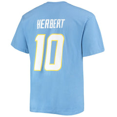 Los Angeles Chargers Justin Herbert Big & Tall Player Name & Number T-Shirt | NFL US
