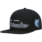 Black Memphis Grizzlies Hardwood Classics Script 2.0 Snapback Hat | NBA