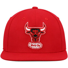 Red Chicago Bulls Hardwood Classics Team Ground 2.0 Snapback Hat | NBA