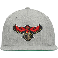 Heathered Gray Atlanta Hawks Hardwood Classics Team 2.0 Snapback Hat | NBA