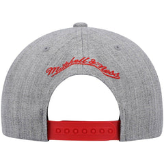 Heathered Gray Chicago Bulls Hardwood Classics Team 2.0 Snapback Hat | NBA