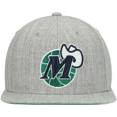 Heathered Gray Dallas Mavericks Hardwood Classics Team 2.0 Snapback Hat sale | NBA