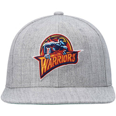 Heathered Gray Golden State Warriors Hardwood Classics Team 2.0 Snapback Hat sale | NBA