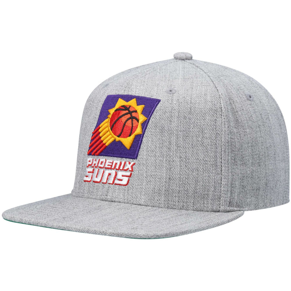 Heathered Gray Phoenix Suns Hardwood Classics Team 2.0 Snapback Hat | NBA