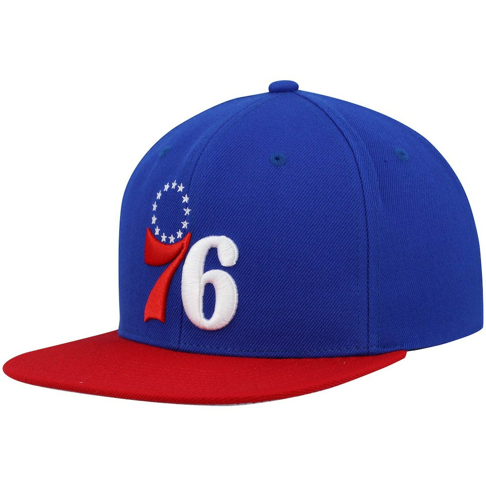 Royal/Red Philadelphia 76ers Team Two-Tone 2.0 Snapback Hat | NBA