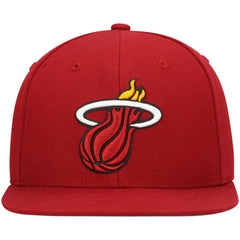 Red Miami Heat Ground 2.0 Snapback Hat | NBA