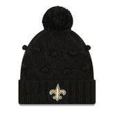 New Orleans Saints Women's Toasty Cuffed Knit Hat with Pom | NFL Sale