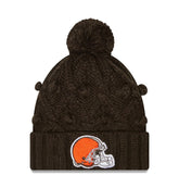 Cleveland Browns Women's Toasty Cuffed Knit Hat with Pom | NFL Discount