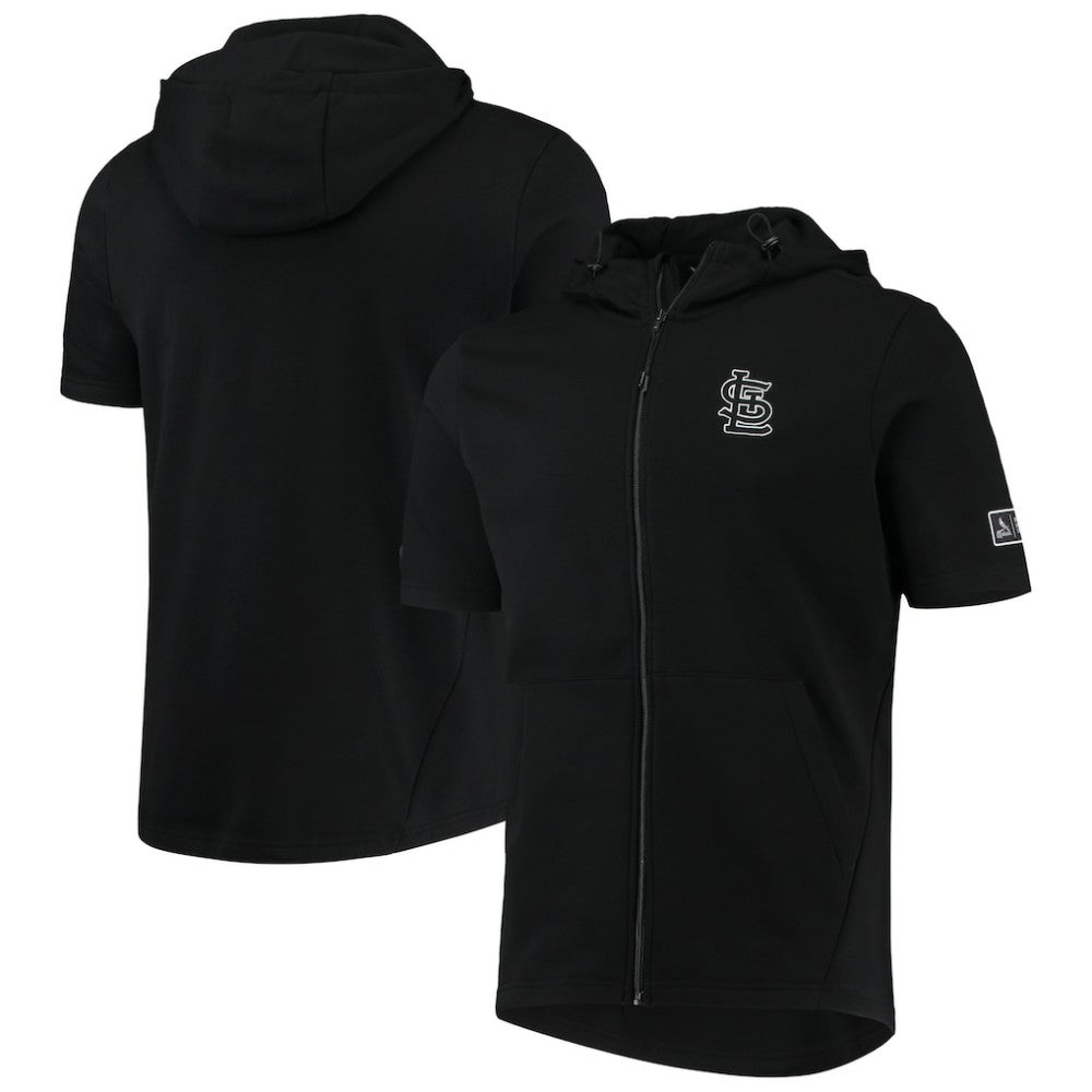 St. Louis Cardinals Levelwear Recruit Short Sleeve Full-Zip Hoodie Jacket - MLB Jackets