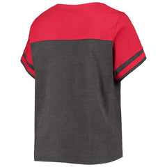 Washington Nationals Women's Plus Size Colorblock T-Shirt - MLB T-shirts