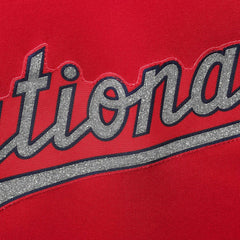 Washington Nationals Women's Plus Size Diva Notch Neck Raglan T-Shirt - MLB T-shirts