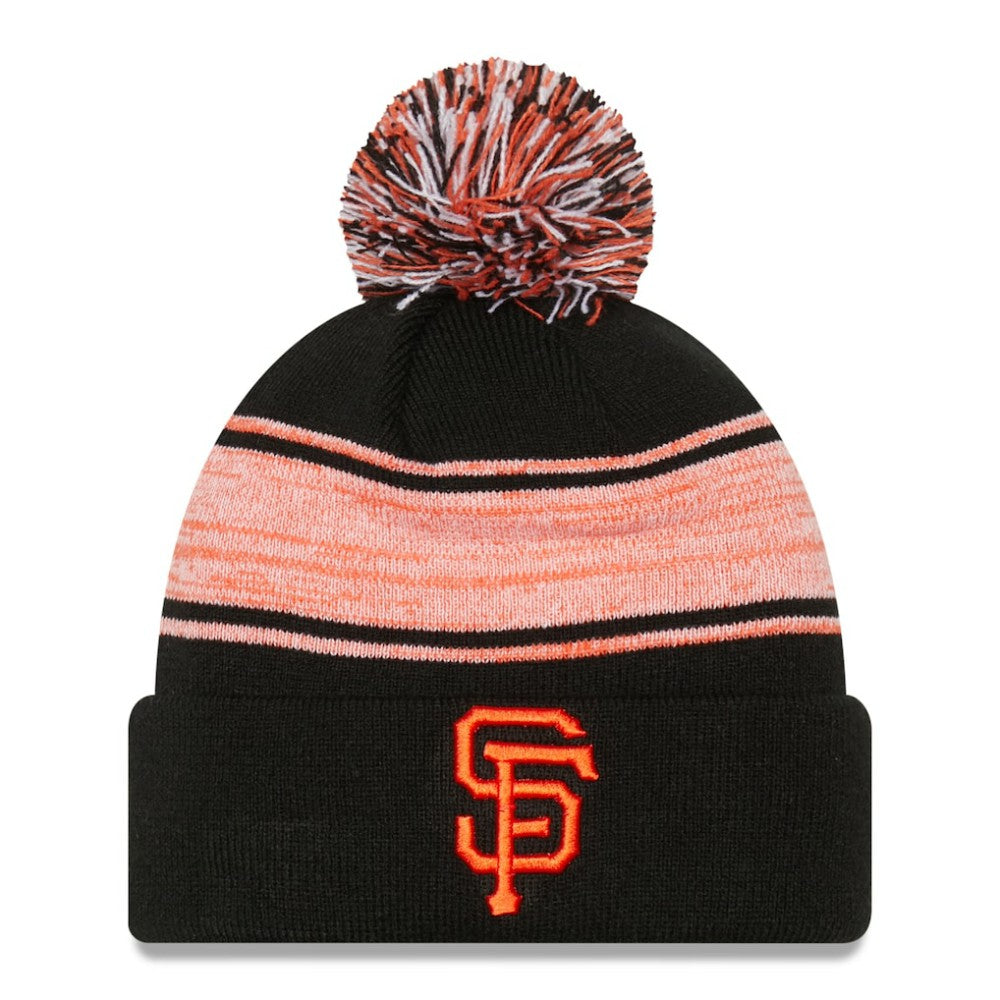 San Francisco Giants New Era Chilled Cuffed Knit Hat with Pom - MLB Hats