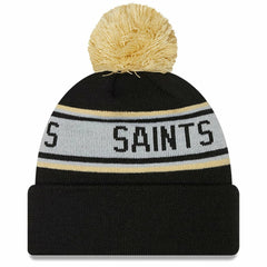 New Orleans Saints Youth Repeat Cuffed Knit Hat with Pom | NFL Discount