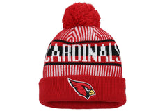 Arizona Cardinals Youth Striped Cuffed Knit Hat with Pom | NFL Near me