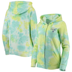 Chicago Cubs New Era Women's Tie-Dye Full-Zip Hoodie - MLB Hoodies