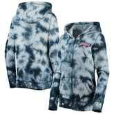 Washington Nationals New Era Women's Tie-Dye Full-Zip Hoodie - MLB Hoodies