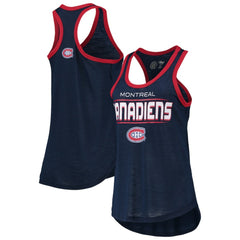 Montreal Canadiens G-III Sports by Carl Banks Women's Showdown Slub Racerback Tank Top - NHL Tank Top