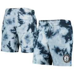 Blue Brooklyn Nets Fleece Tie-Dye Shorts | NBA