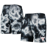 Black Chicago Bulls Fleece Tie-Dye Shorts | NBA