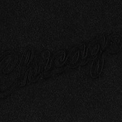 Black Chicago Bulls French Terry Tonal Fleece Shorts | NBA