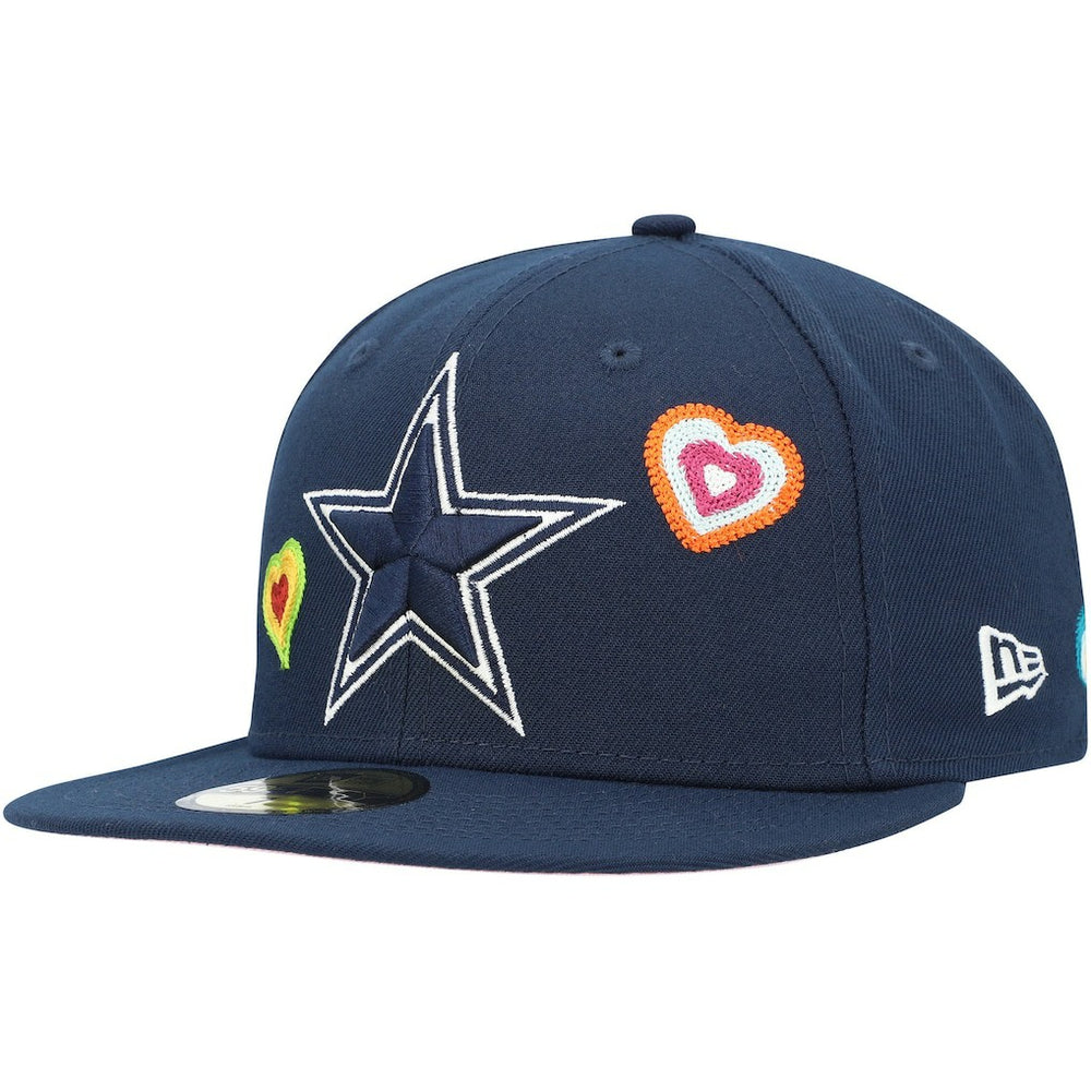 Dallas Cowboys Chain Stitch Heart 59FIFTY Fitted Hat | NFL US