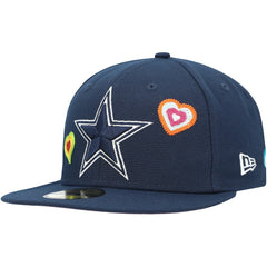 Dallas Cowboys Chain Stitch Heart 59FIFTY Fitted Hat | NFL US