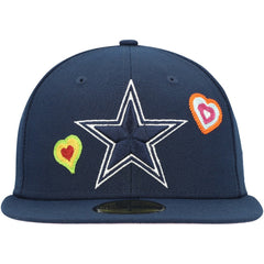 Dallas Cowboys Chain Stitch Heart 59FIFTY Fitted Hat | NFL US