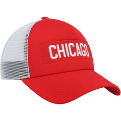 Chicago Blackhawks adidas Team Plate Trucker Snapback Hat - NHL Hats