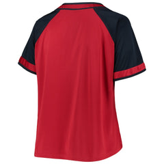 Washington Nationals Women's Plus Size Raglan T-Shirt - MLB T-shirts