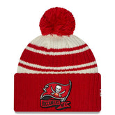 Tampa Bay Buccaneers 2022 Sideline Sport Cuffed Pom Knit Hat | NFL Discount