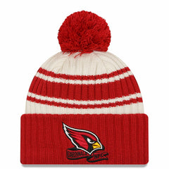 Arizona Cardinals 2022 Sideline Sport Cuffed Pom Knit Hat | NFL Outlet