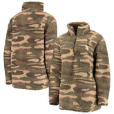 Seattle Kraken G-III Sports by Carl Banks Women's Sherpa Quarter-Zip Jacket - NHL Jackets