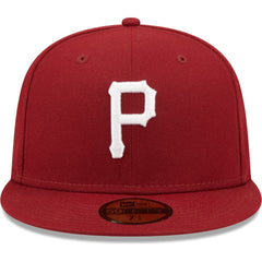 Pittsburgh Pirates New Era White Logo 59FIFTY Fitted Hat - MLB Hats