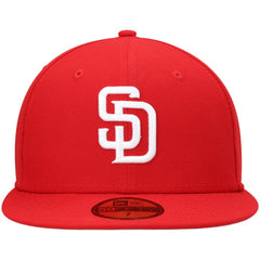 San Diego Padres New Era White Logo 59FIFTY Fitted Hat - MLB Hats
