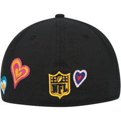 Pittsburgh Steelers Chain Stitch Heart 59FIFTY Fitted Hat | NFL New