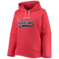 Boston Red Sox Soft as a Grape Women's Plus Size Side Split Pullover Hoodie - MLB Hoodies