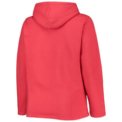 Washington Nationals Soft as a Grape Women's Plus Size Side Split Pullover Hoodie - MLB Hoodies